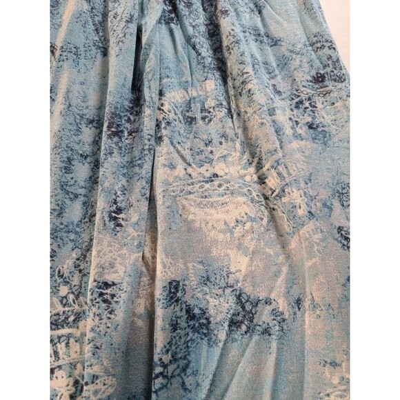 Mudd Blue Floral Sundress | Sleeveless Smocked Boho Dress Size XS Summer - Picture 4 of 6